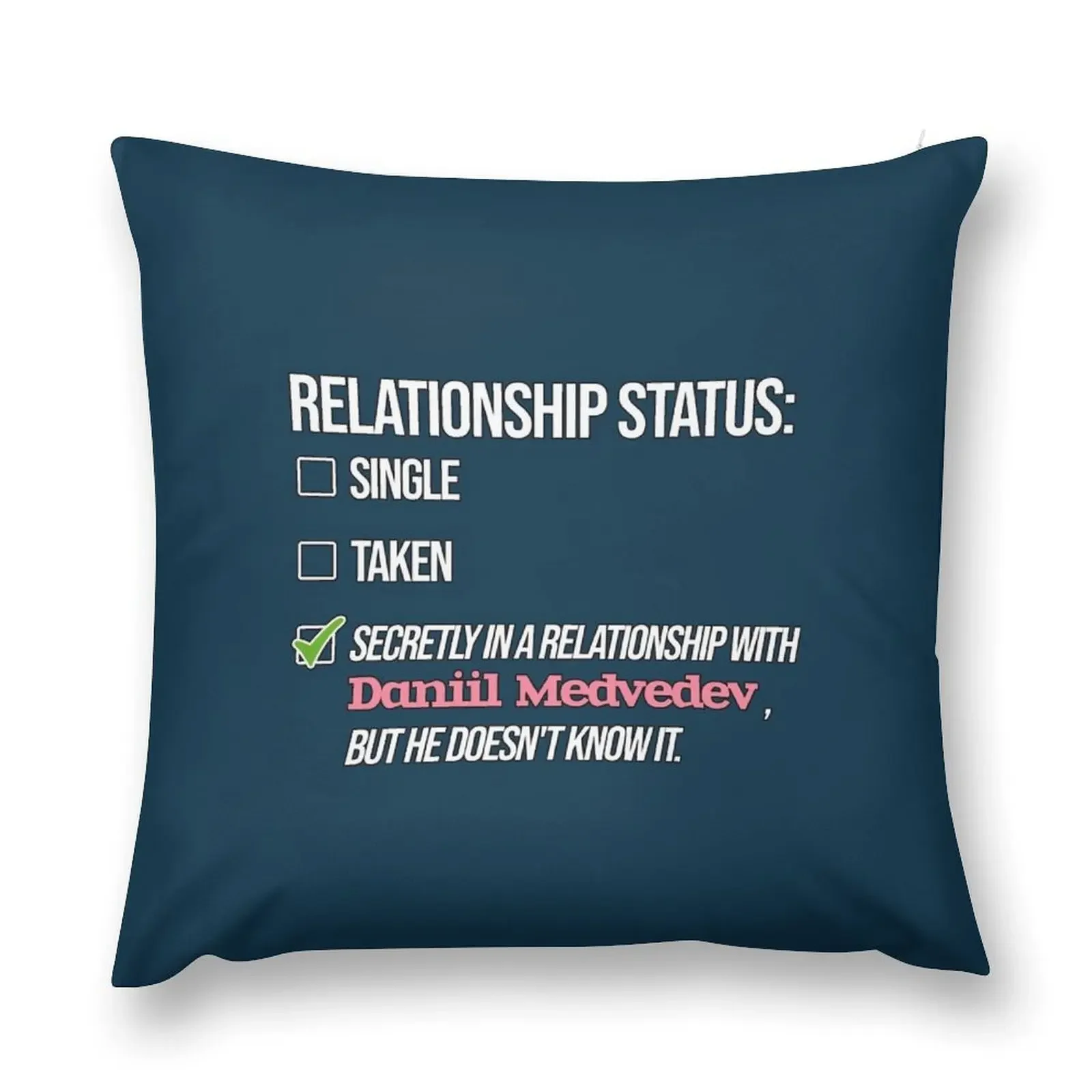 Relationship with Daniil Medvedev Throw Pillow Cushion Cover Luxury Anime Sofa Cushions Cover Christmas Pillowcase pillow