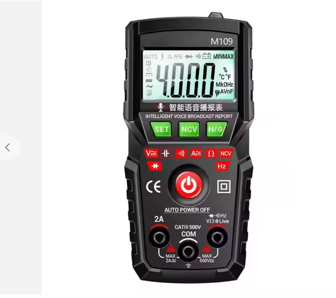 M109 Multimeter High-precision Intelligent Anti Burn Portable Multifunctional Electrician Multimeter