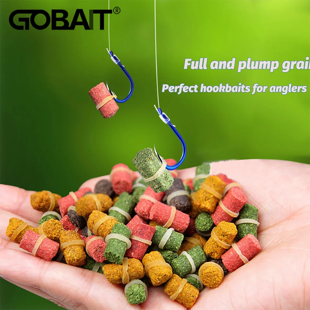 100PCS Rubber Band Granular Bait Fishing Food Aquatic Nutrition Feed Hook Carp Pesca Attractant Worm Flavor Elastic Soft Lure