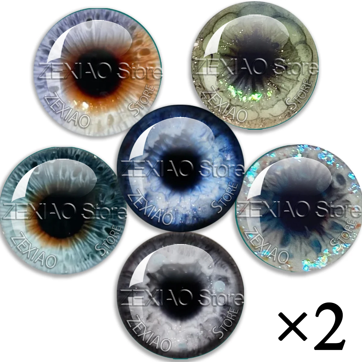 Classic Series Blythe Eyes Chips Suitable Doll Eyes10MM-40MM Pupil Eye Glass Cabochons Accessories Items Wholesale MS007 ﻿