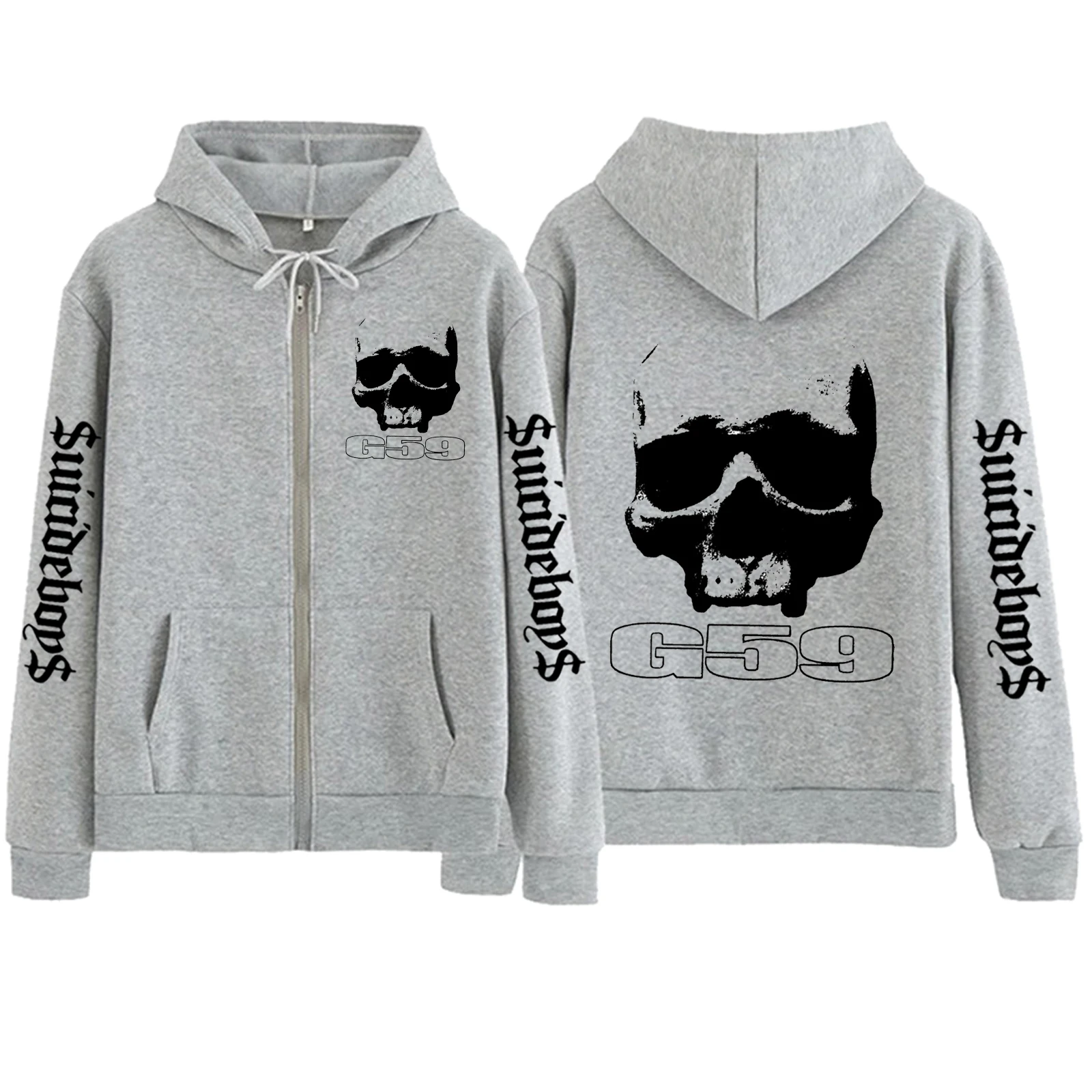 Suicideboys G59 Zipper Hoodie Harajuku Hip Hop Pullover Tops Sweatshirt Streetwear Fans Gift