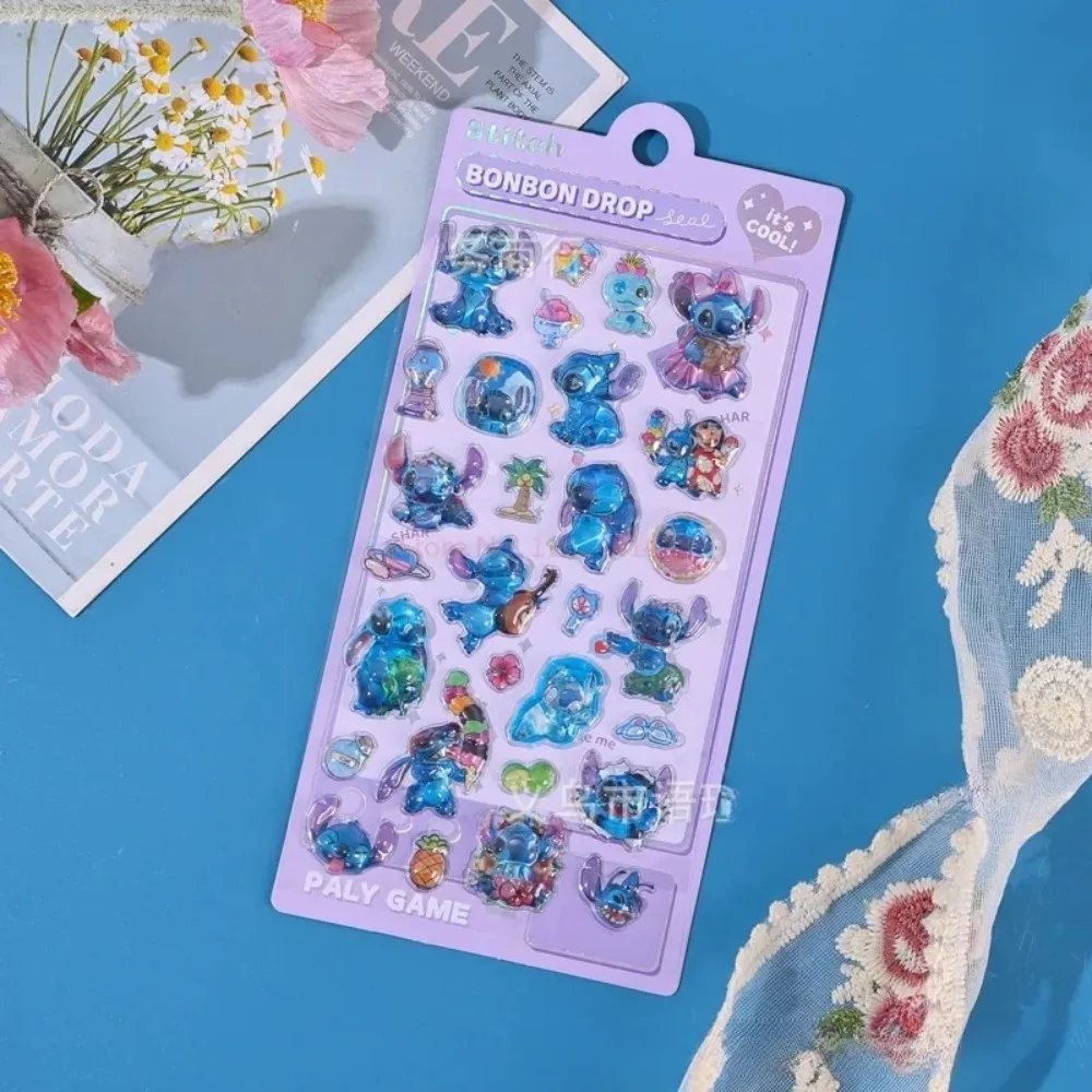 2025 * جديد غرزة ثلاثية الأبعاد ستيريو الإغاثة الفائدة دبوس متابعة صورة كريستال ملصق الأطفال فتاة الكرتون ملصق مزخرفة