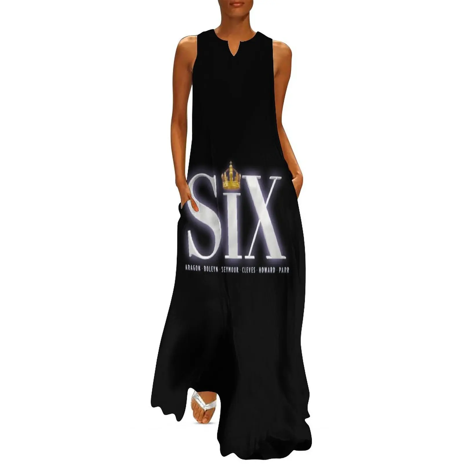 

Six the Musical Logo Long Dress women"s clothing summer 2024 novelties Women"s dresses