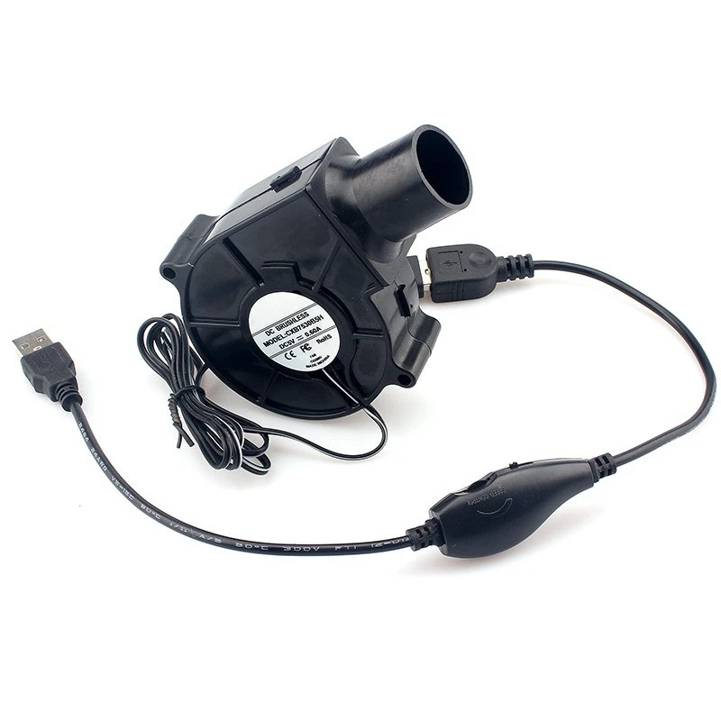 5pcs  7530 blower with round pipe head power bank 5V governor
