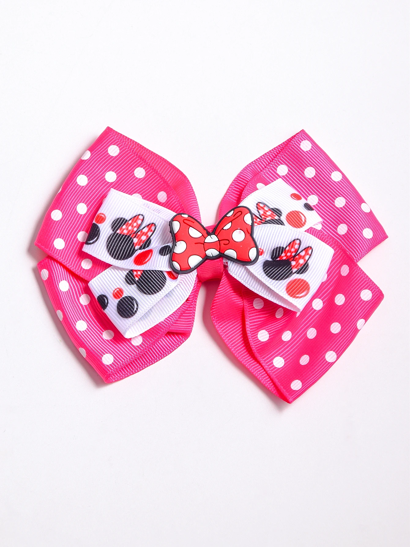 1 Disney Print Dot Double bubble bow hairpin back-to-school season gift Clothing Accessories Hair accessories