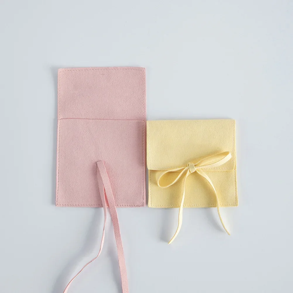 

10 шт., сумка для ювелирных изделий из искусственной кожи, мягкая подкладка, обручальное кольцо, серьги, ожерелье, сумка для хранения ювелирных изделий, многоразовая фетровая упаковка для ювелирных изделий