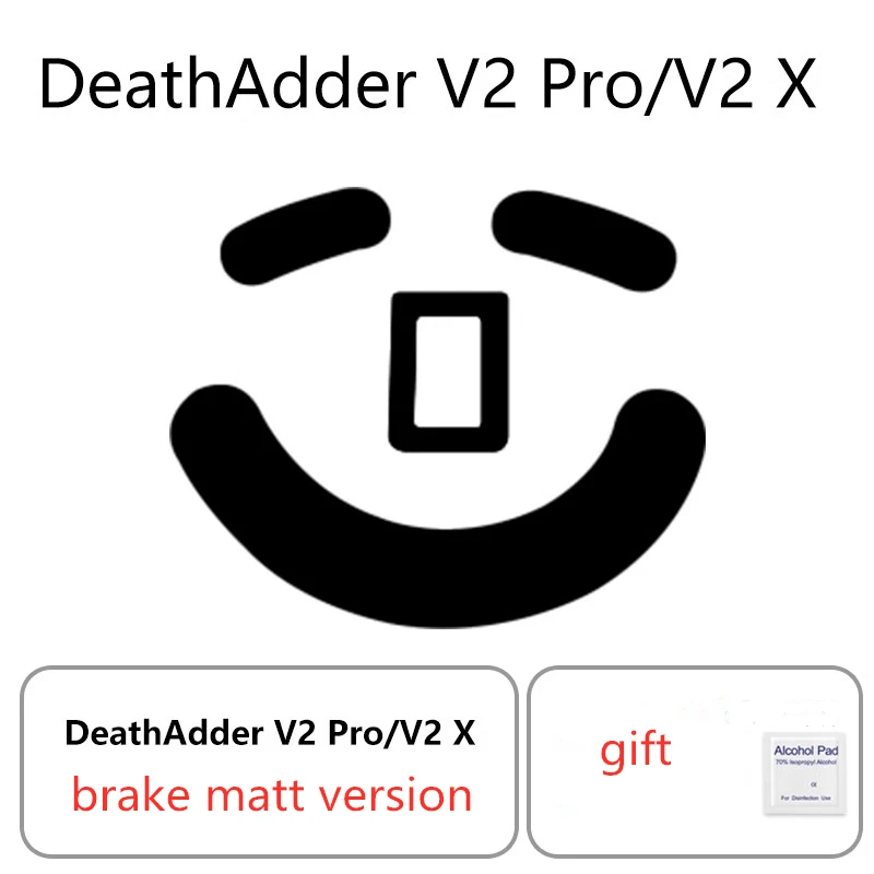 1 Set Ultraglide Mouse Skates For Razer Deathadder V2 PRO / V2X Brake Control Speed Mouse Feet ICE Version Mice Glides PTFE Feet