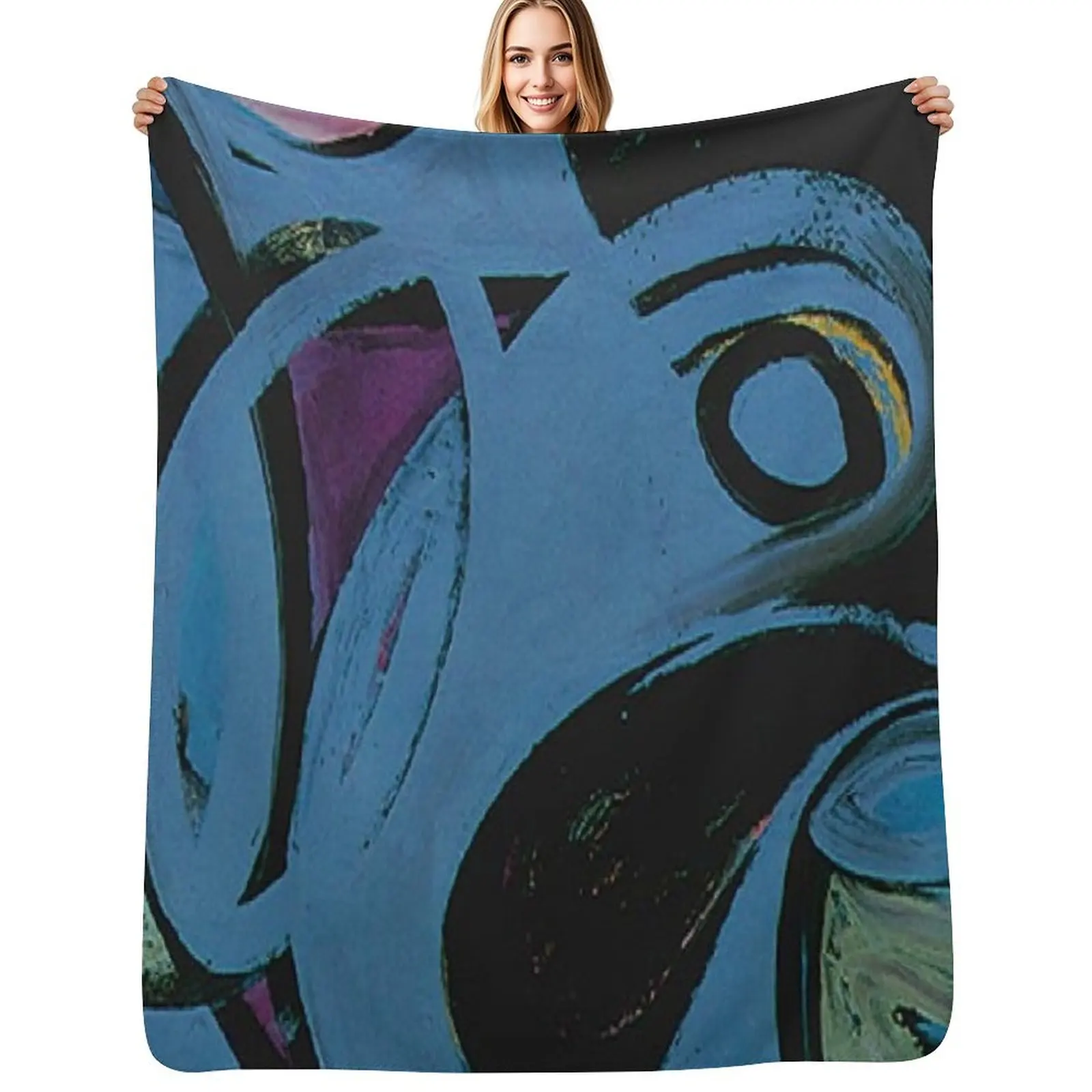 

Lee Krasner Throw Blanket Hairys Retros Cute Decorative Sofas Blankets