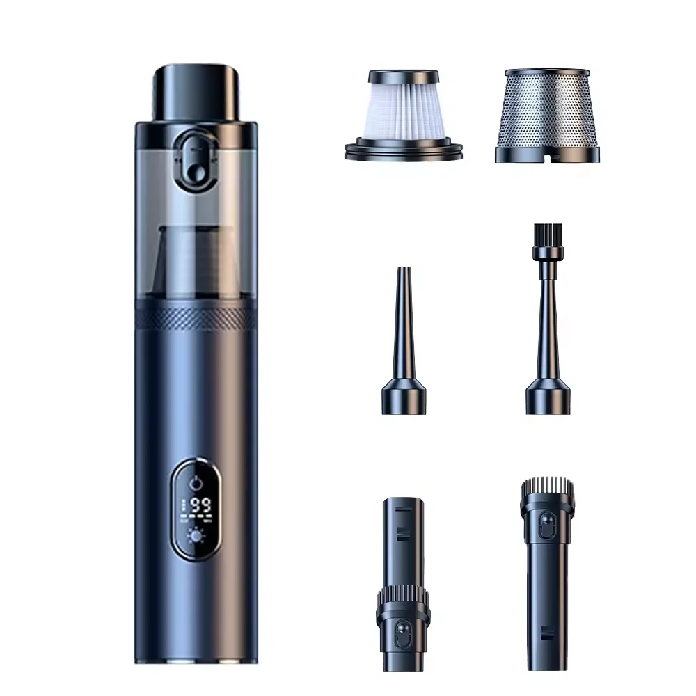

New Handheld Electric Car Vacuum Cleaner USB Cordless Portable Digital Display Brushless Blow-Suction Integrated Vacuum Cleaner