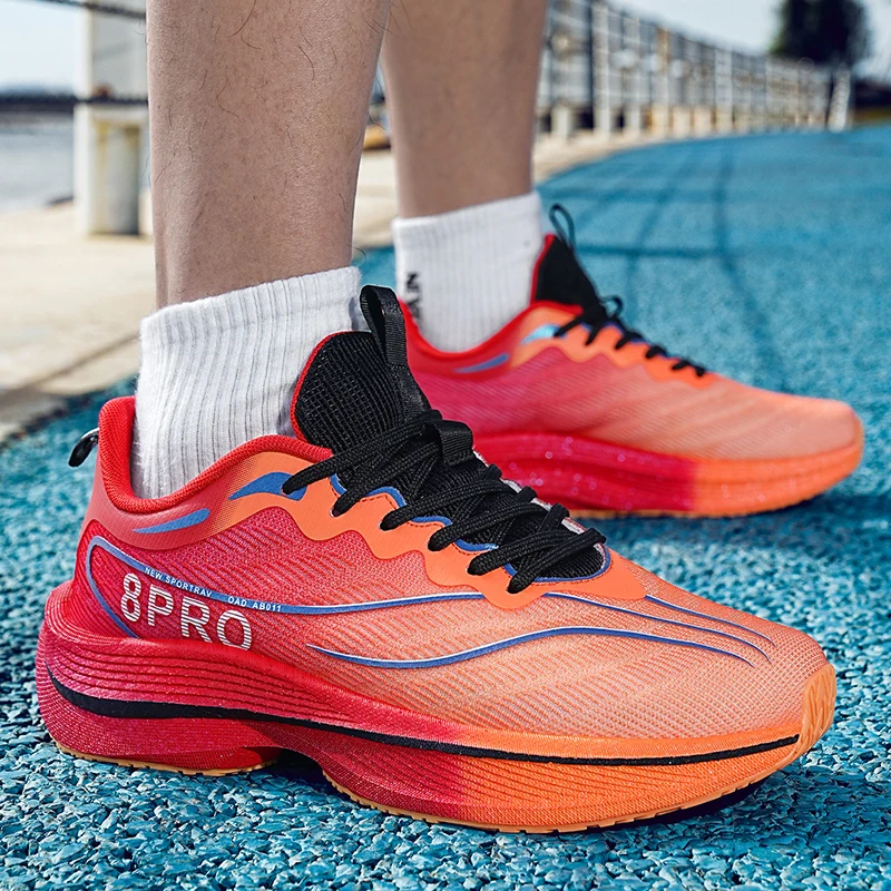 

Men's professional anti-slip running shoes - Carbon plate marathon breathable lightweight shock-absorbing sports shoes