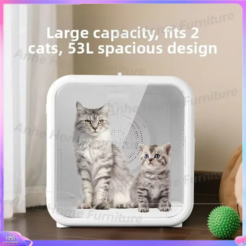 Intelligent Automatic Pet Drying Box Large Capacity Low Noise Cat Dog Dryer for Home Use Professional Grooming Salon Pet Care