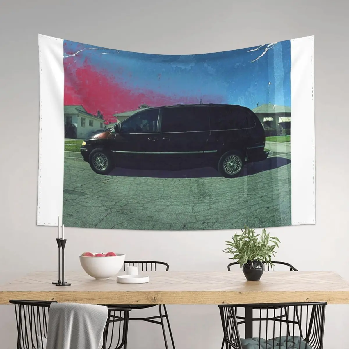 

kendrick lamar van Tapestry Art Mural Tapete For The Wall Mushroom Bedroom Decor Tapestry