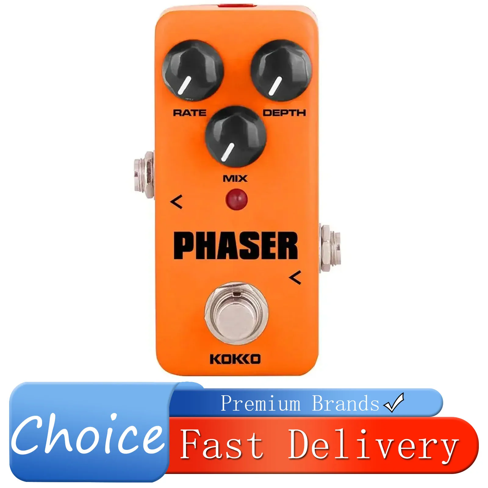 

Эффект-педаль KOKKO Phaser для электрогитары, мягкий винтажный фейз-микс, True Bypass, FPH2, аксессуары для электрогитары