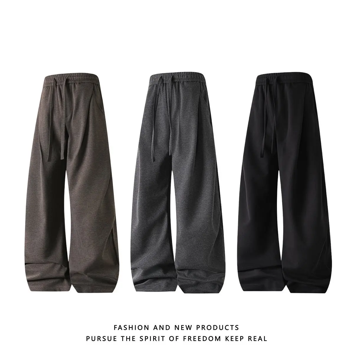 

Повседневные брюки-карго с высокой талией и прямыми штанинами в рабочем стиле, весна 2026, новинка, японский стиль, гонконгский стиль