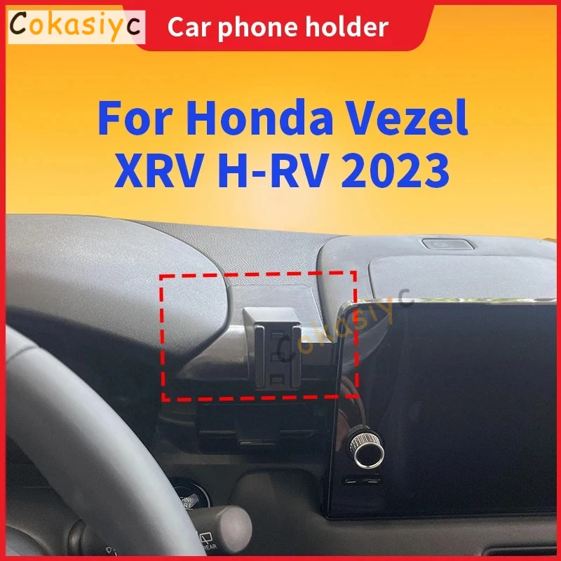 Suportes de telefone para veículos, para Honda Vezel XRV H-RV HR-V HRV 2023, suporte de telefone para carro, base fixa especial, acessórios de carrega