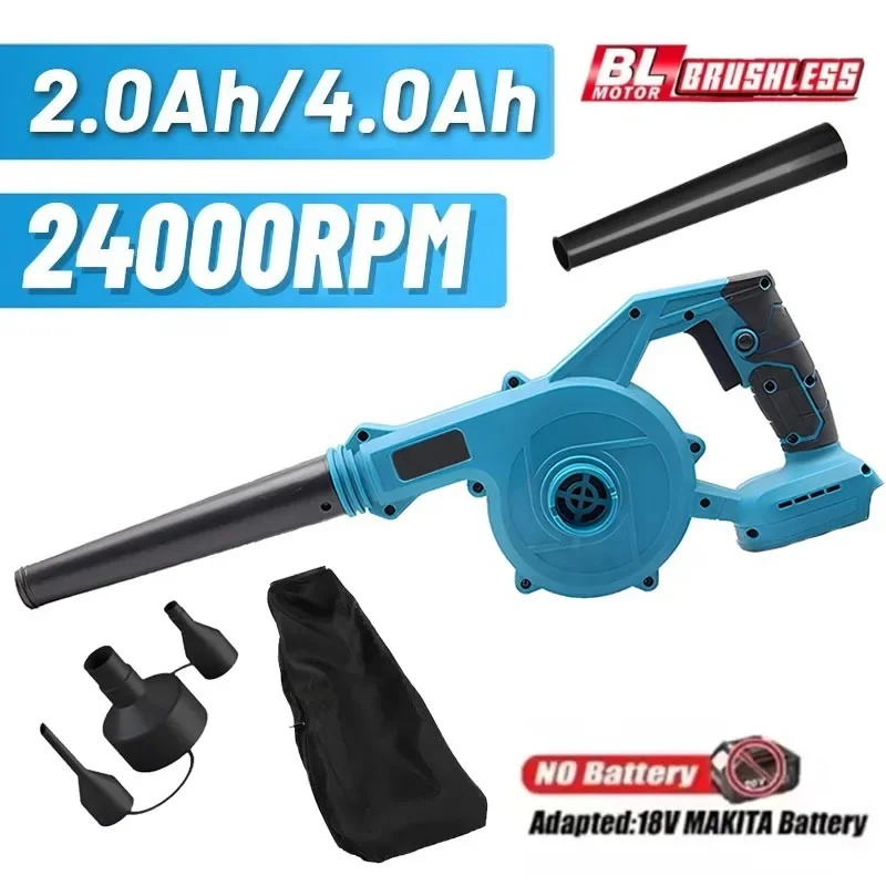 Mini Cordless Leaf Blower for 18V Makita Battery, Vacuum 150CFM Up To 120MPH, 2-in-1 Handle Electric Blower