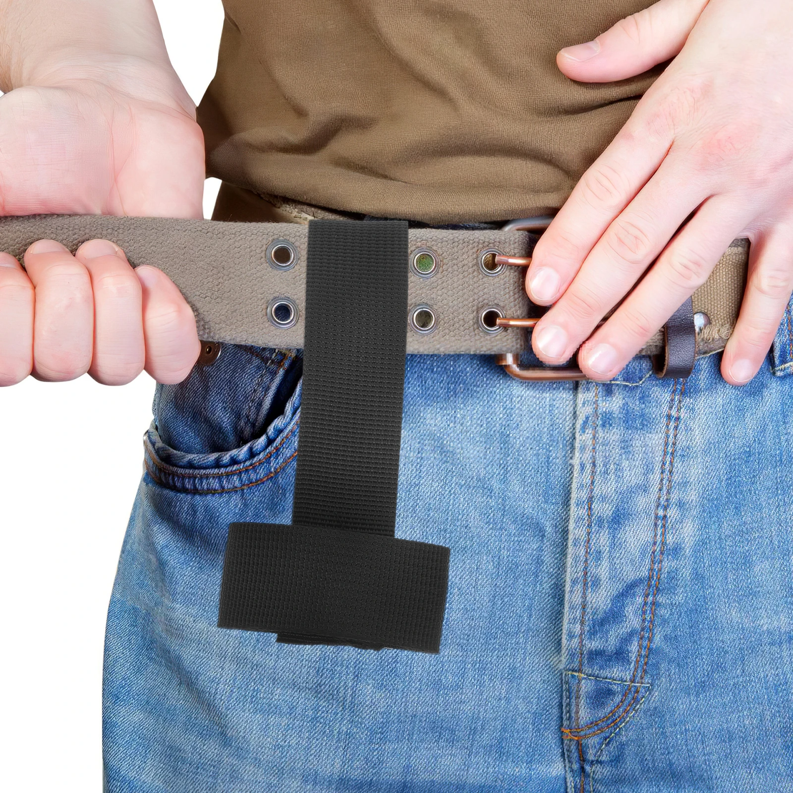 

Flashlight Belt Pouch Adjustable Rotatable Clip Elastic Tightening Band For Outdoor Camping Hiking Emergency Gear Tool Carrier