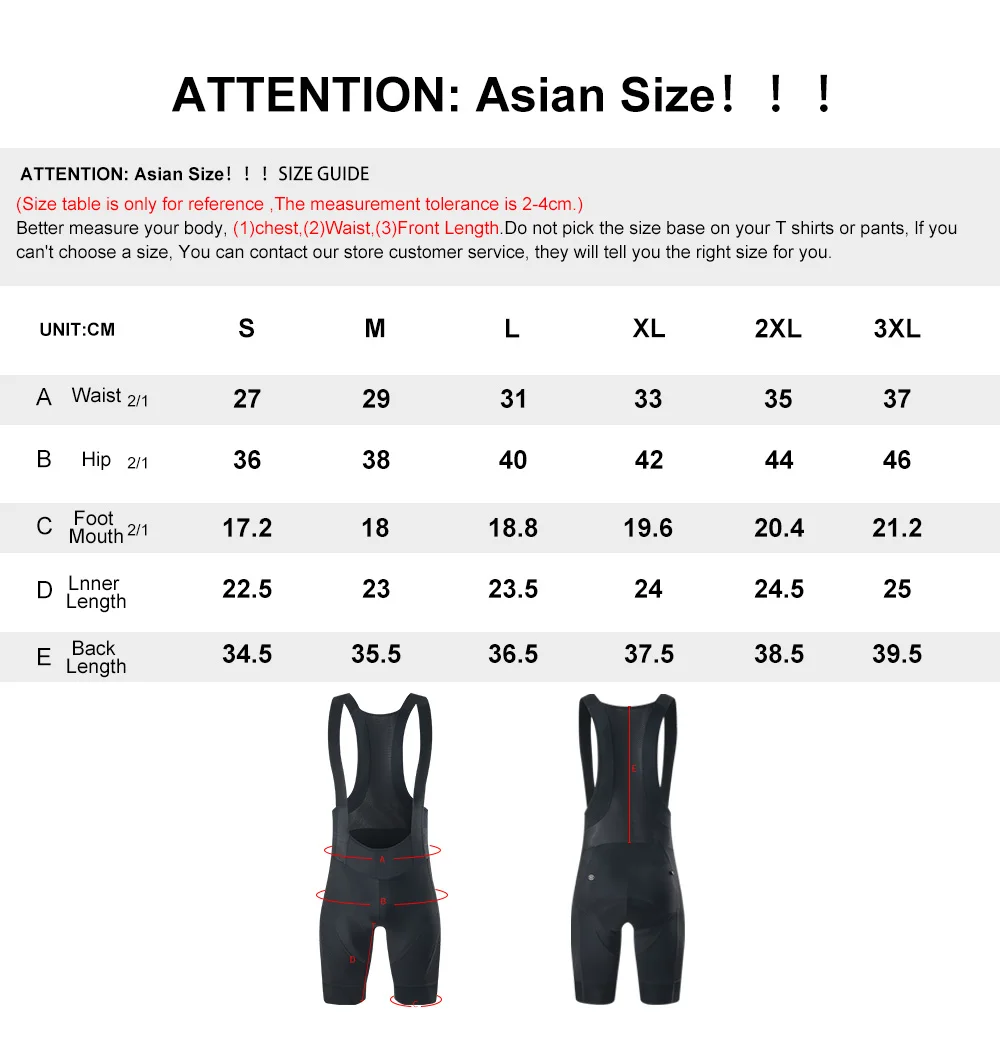 BCBE-ING Herren Radsport-Trägerhose Pro 7Hours Italy mit Elastic Interface Polsterung, MTB- und Rennrad-Trägerhose, Fahrradhose – Detail 2