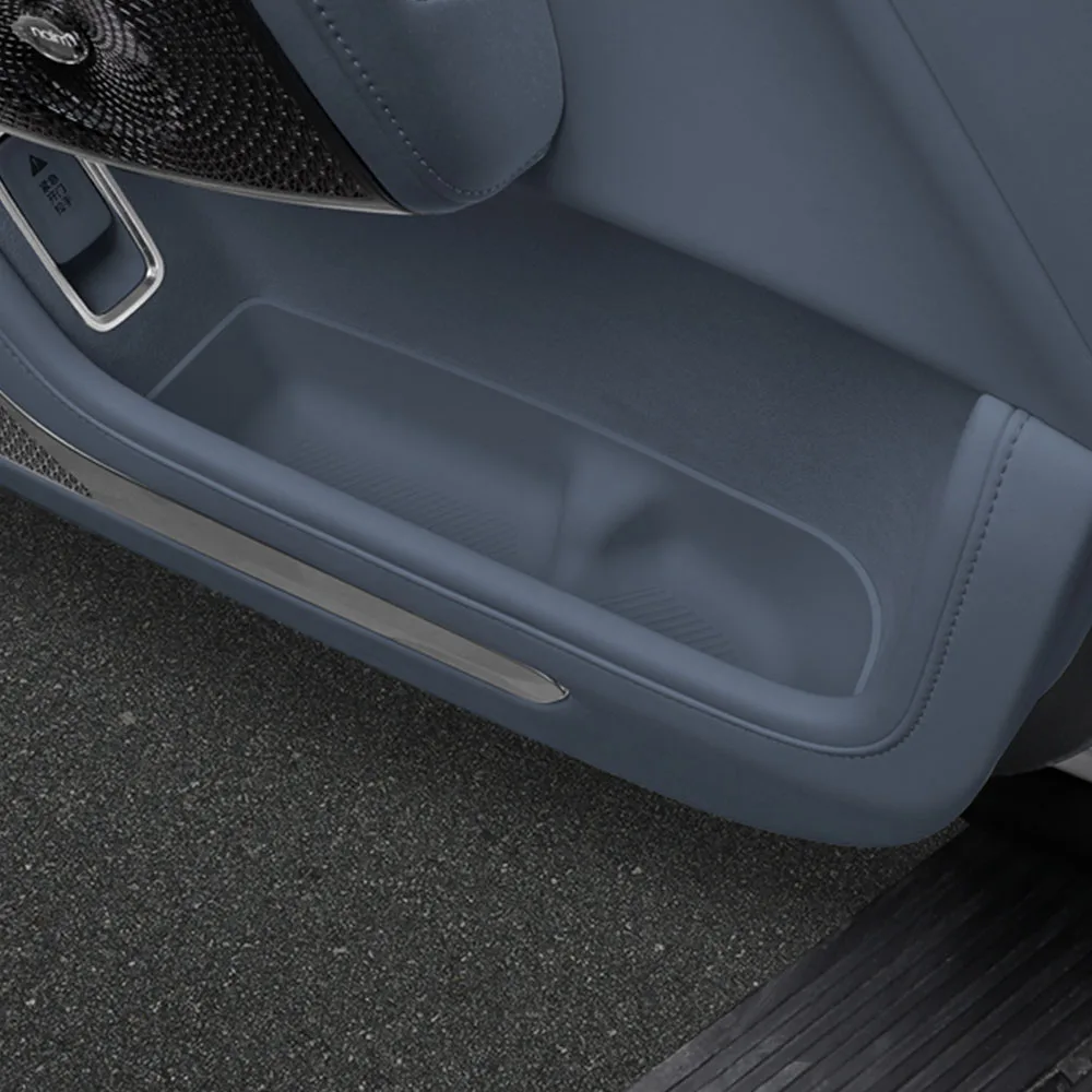 

4 Pcs Car Door Slot Storage Box For ZEEKR 9X 2025 2026 Car Modification Accessories Silicone Pad Waterproof And Stain-resistant