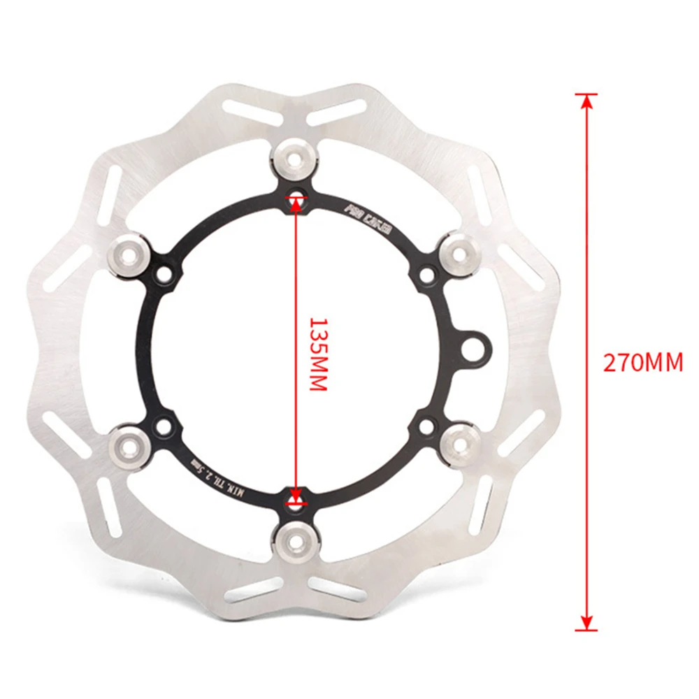 270MM Front Floating Brake Disc Rotor For YAMAHA YZ WR 250 250F 426F 450F For Suzuki DRZ 400 400S 400E RM 125 250 DR400Z DR250R