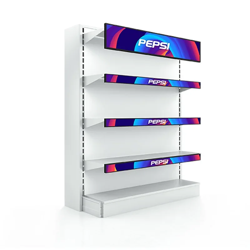 Supermarket Ultra Wide Monitor Shelf Edge Stretched Bar Lcd Screen Advertising Display