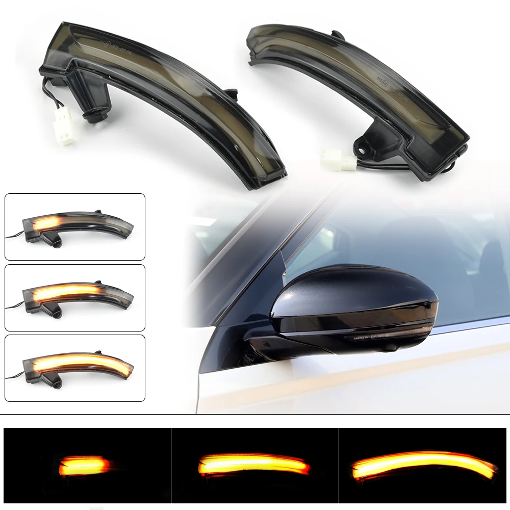 Dynamic LED Side Mirror Indicator Blinker Lamp fit for Nissan Altima Teana 2019-2022 Car Fit with Turn Signal Light