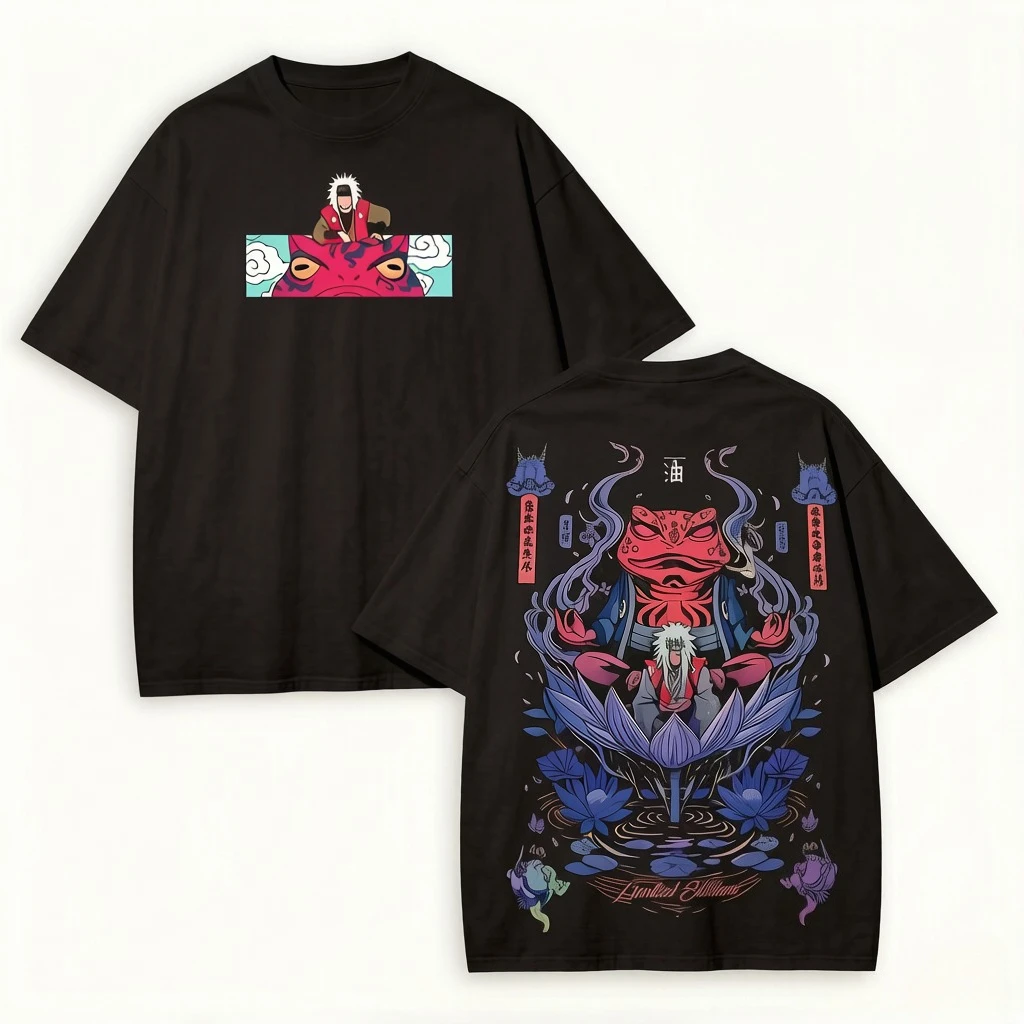 Naruto Summer New Uchiha Bloodline Anime Printed T-shirt Men's Cotton Neutral Casual Family Set Short Sleeve T-shirt Top
