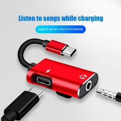 Type C To 3.5mm Jack Adapter For Xiaomi Huawei Type C Audio Splitter Headphone Cable Earphone Aux 3.5 Adapter Charger Usb-C