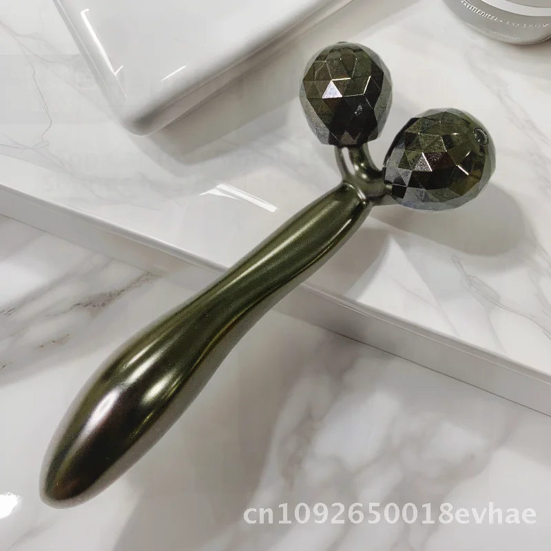 3D Massager Facial Muscle Beauty Stick Gold Roller Trillingstype Zinklegering Gezichtshulpmiddel voor huidverzorging