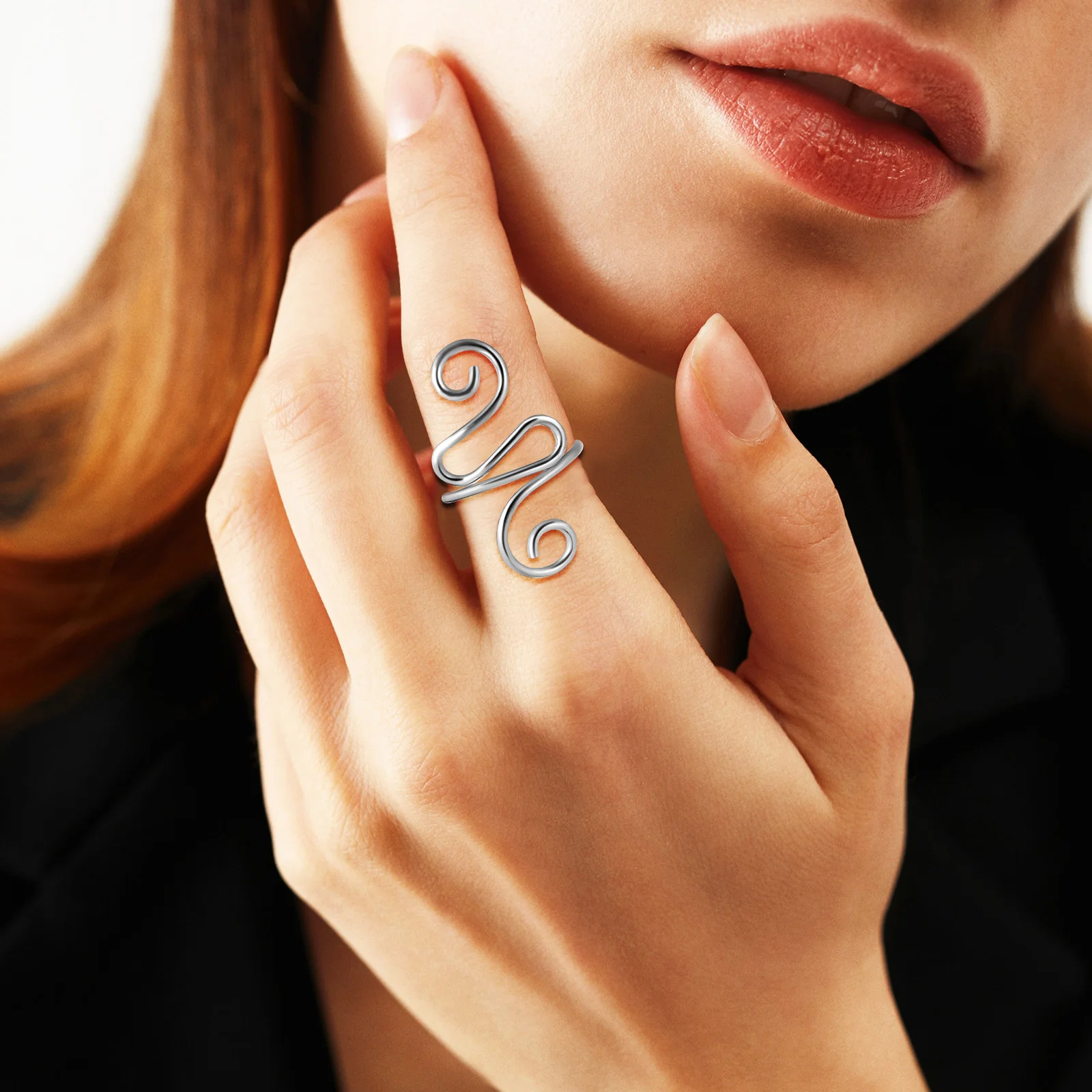 2 قطعة حلقات التوتر الكروشيه المعدنية قابل للتعديل إصبع الغزل دليل خواتم الحلقات الحياكة اكسسوارات الحياكة الحلقات الغزل التوتر الدائري