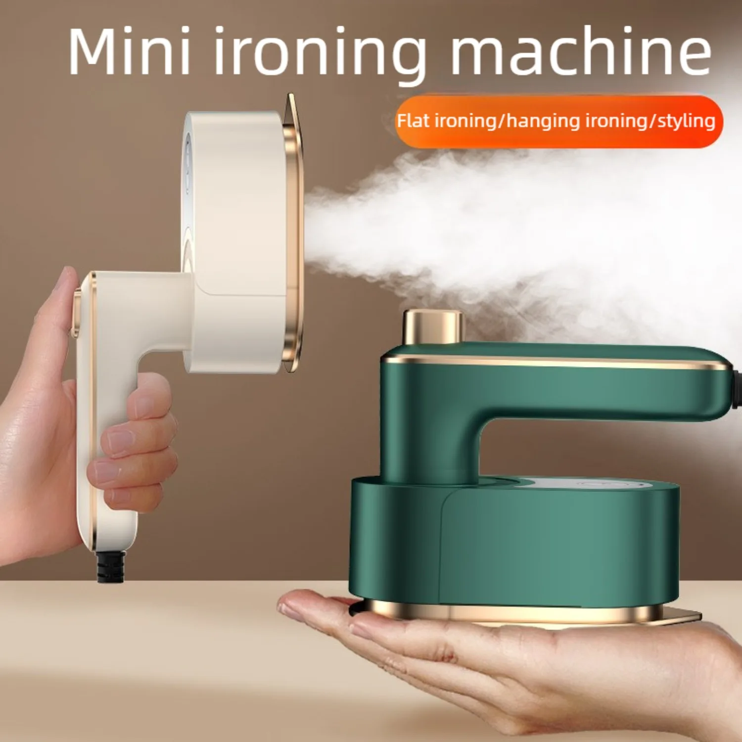 Foldable Garment Steamer for Clothes, Portable Handheld Iron for Home Travel, 40W Mini Steam Iron, Dry Wet Iron, Foldable Handle