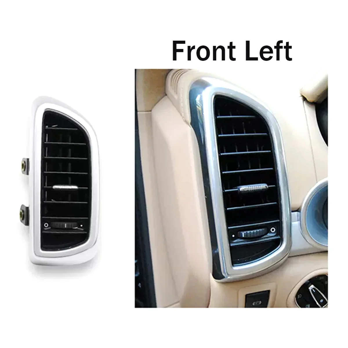 Car Front Left Cabin Air Conditioning Outlet Air Vent for Porsche Cayenne 2011-2016