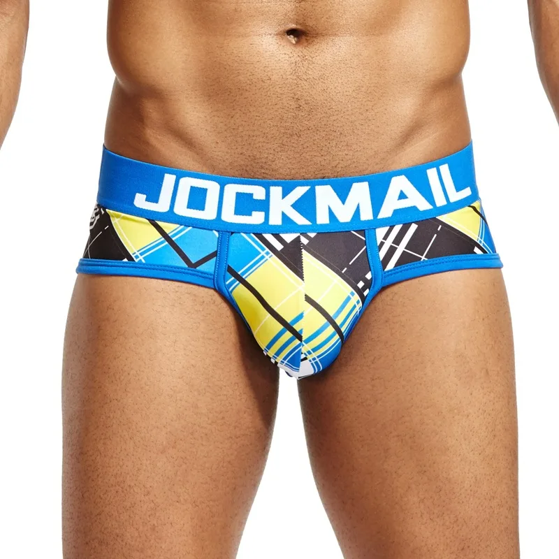 JOCKMAIL ชุดชั้นในสุภาพบุรุษกางเกงสัตว์รูปแบบเกย์ Ropa ภายใน Hombre Antibacterial Comfort Calzoncillos บิกินี่ Braggas