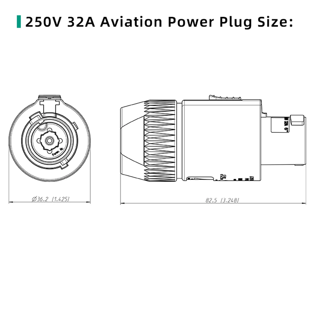 Original Neutrik powerCON 32 A 250V 3 Pole Cable Connector Plug / Socket single-phase wires 2.5 to 6.0 mm² (AWG14-10) O.D 8-20mm
