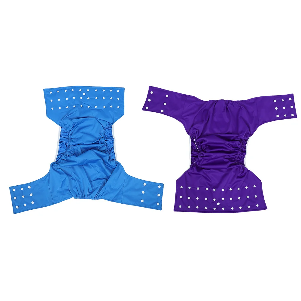 2 قطعة حفاضات الكبار قابلة لإعادة الاستخدام مقاوم للماء مانعة للتسرب حفاضات القماش للنساء المسنين قابل للغسل التمريض خفيفة الوزن