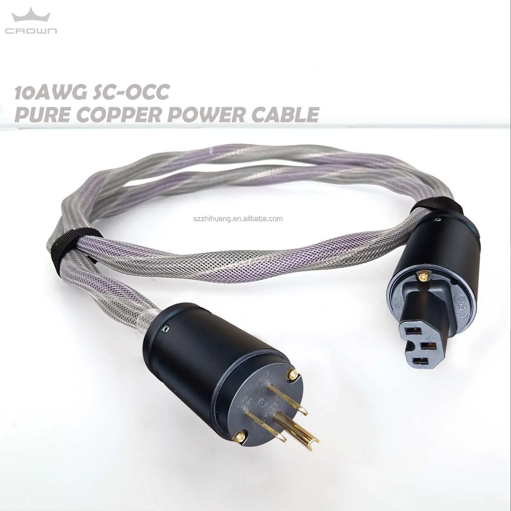 Hi-end Accuphase AC/US HIFI Power Cable 5N OCC With EU Plug For CD Amplifier DVD Player & Monitor