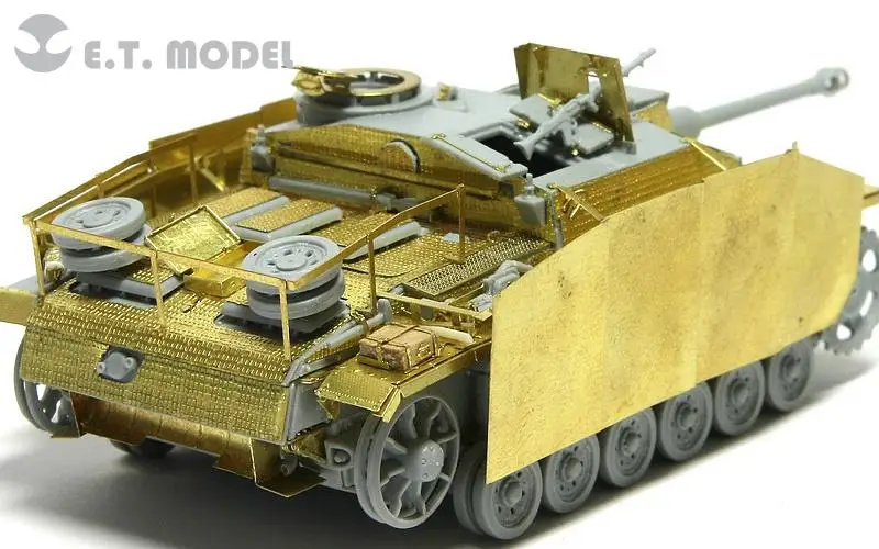 ET Model 1/72 E72-016 WWII German StuG.III Ausf.G Fenders For DRAGON Kit