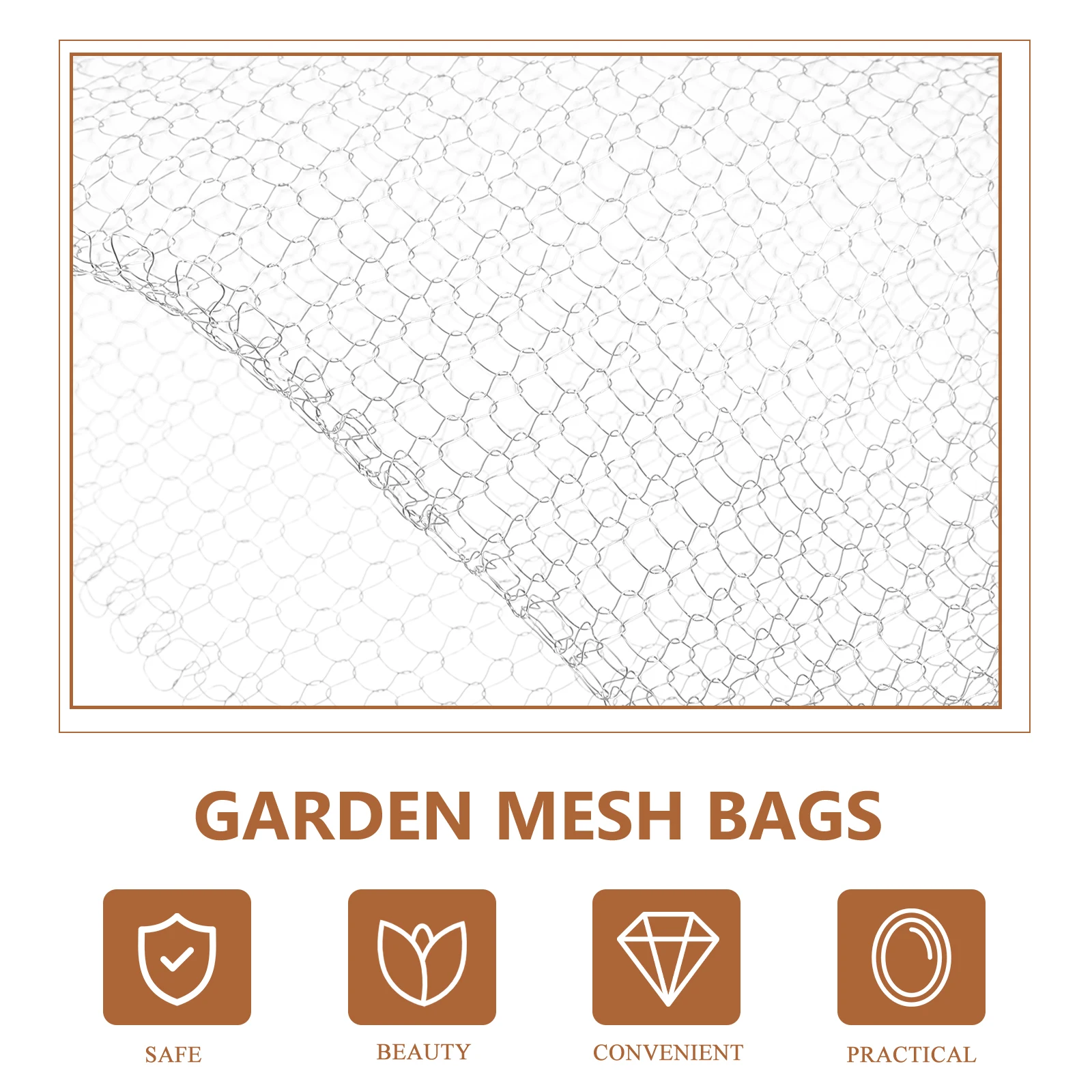 

Stainless Steel Mesh Bags 10x9 Inches Plant Root Protection Basket Gardening Accessories Flower Root Guard Tools Gardening