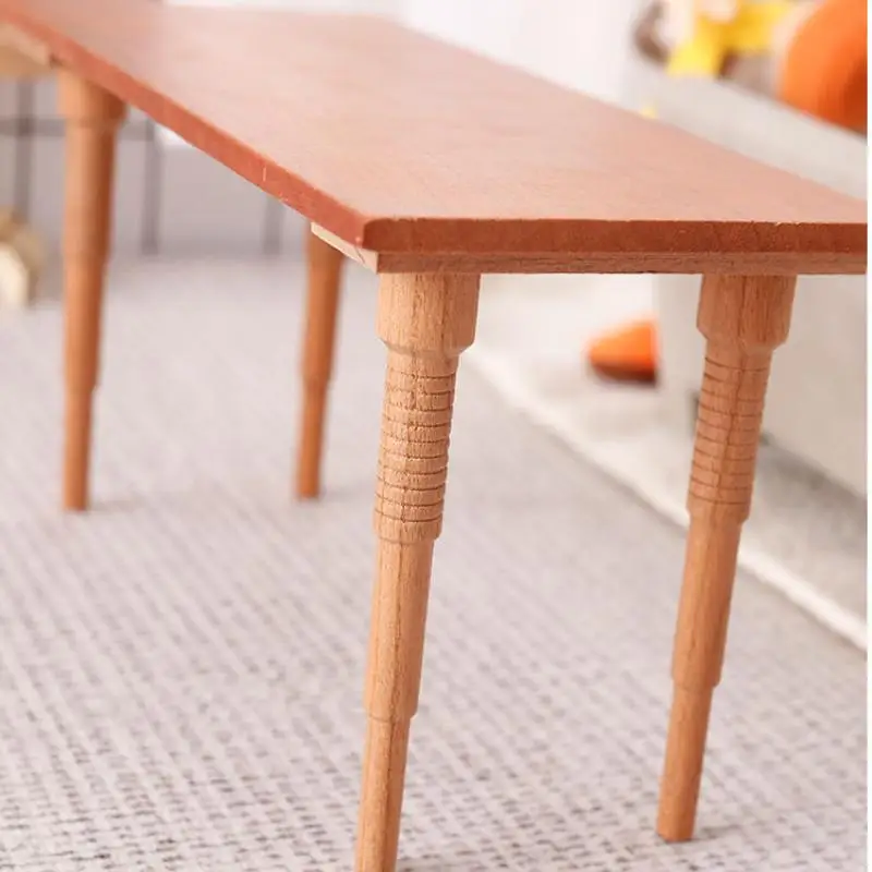 Simulación de casa de muñecas, mesa de comedor en miniatura, modelo de muñeca, mesa de Bar, muebles de decoración, juguete, decoración de microescena, 1/12