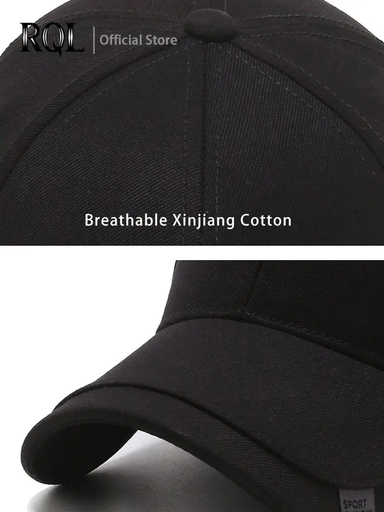 Baseball Cap For Men 2024 Summer Black Stylish Male Hip Hop Sport Trucker Hat Cotton  Adjustable Outdoor Breathable Luxury Brand