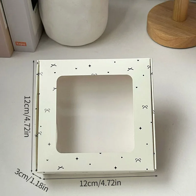 Kraft Paper Gift Boxes with Window, 1/5 PCS