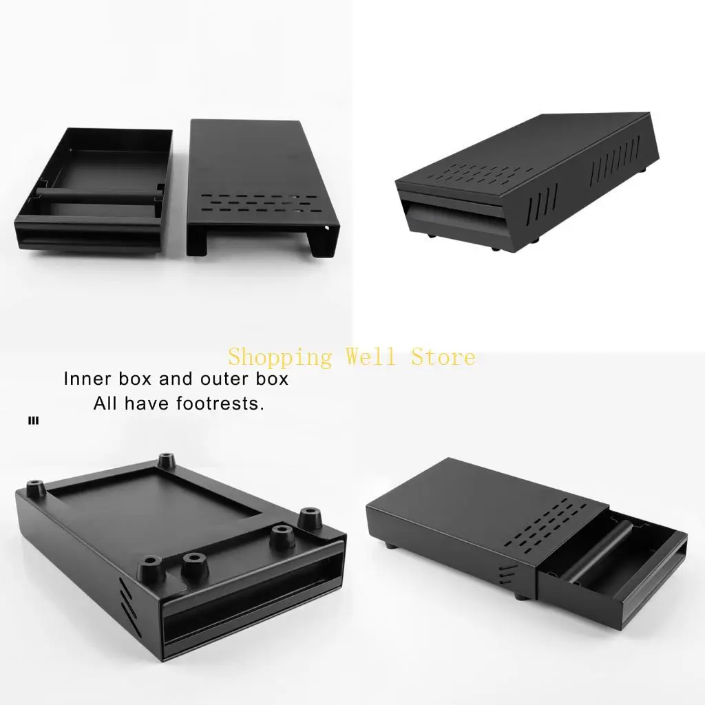 KX4B Storage Box Coffee Powder Residues Container With Smooth Sliding Drawer