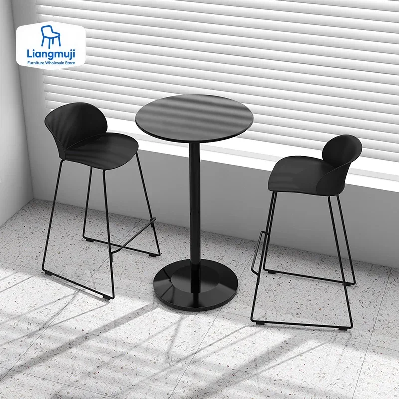 

Minimalist Lounge Bar Chairs Reception Counter Italian Relaxing Bar Chairs Unique Backrest Taburetes Altos De Cocina Furniture