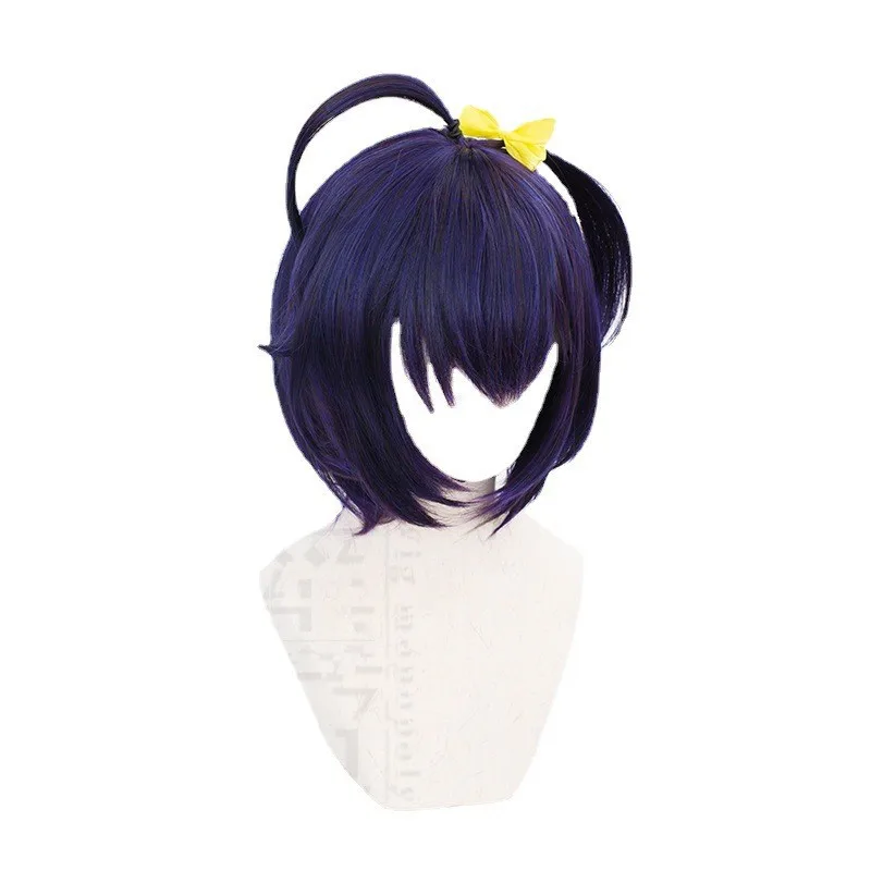 Liebe, Chunibyo und andere Wahnvorstellungen! Takanashi Rikka Cosplay Perücke Schwarz Lila Halloween Geschenk