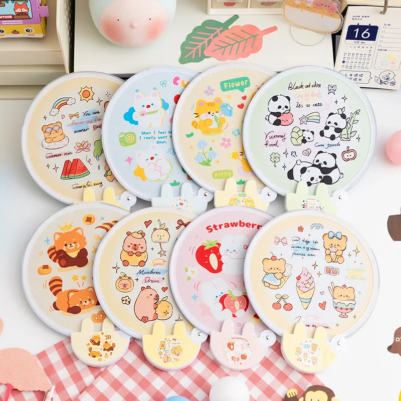 Cartoon tragbarer Mini-Faltventilator, süßer Ins-Gruppenventilator, Taschenventilator, Geschenk zum Kindertag