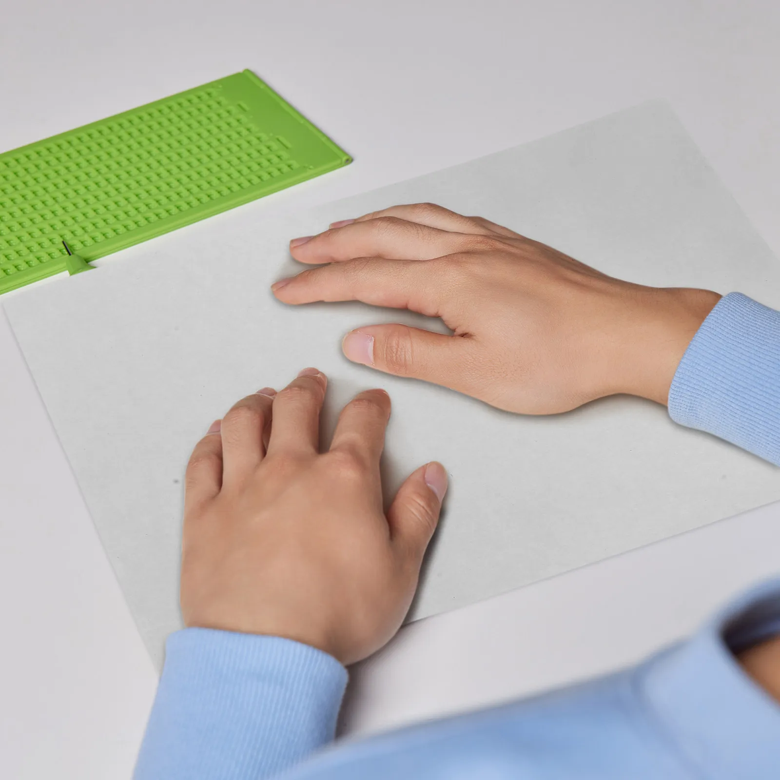 20Pcs A4 Braille Writing Paper Smooth Longlasting Surface for Blind Users Clear Readability Portable Braille Learning Supplies