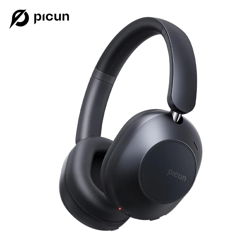 Picun F6 Active Noise Cancelling Bluetooth Headset Hi-Res ANC Head Tracking 3D Audio Wireless Headphones APP Control Low Latency