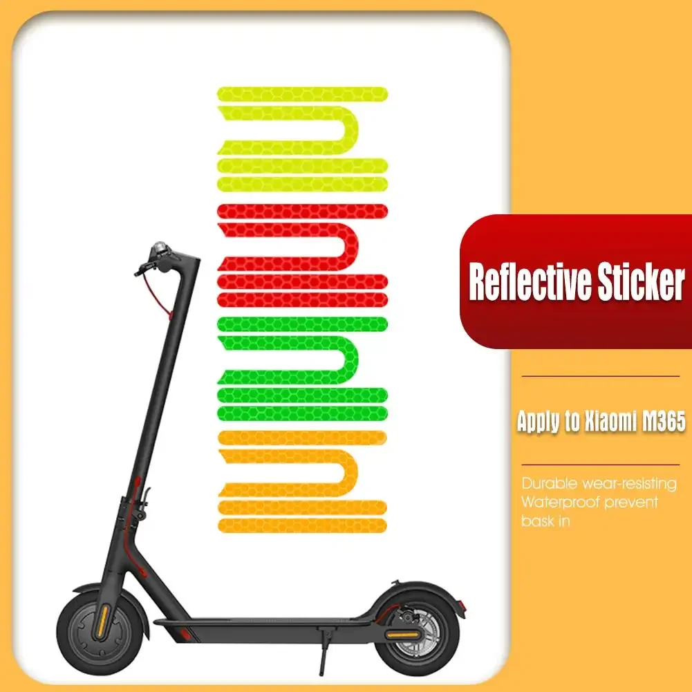 Electric Scooter Reflective Stickers for XIAOMI MIJIA M365/Pro Scooter Night Safety Stickers Scooter Parts M365 Accessories