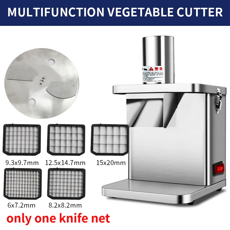 

250W Multifunctional Vegetable Cutter Fruit and Vegetable Slicer Commercial Household Dicing Machine