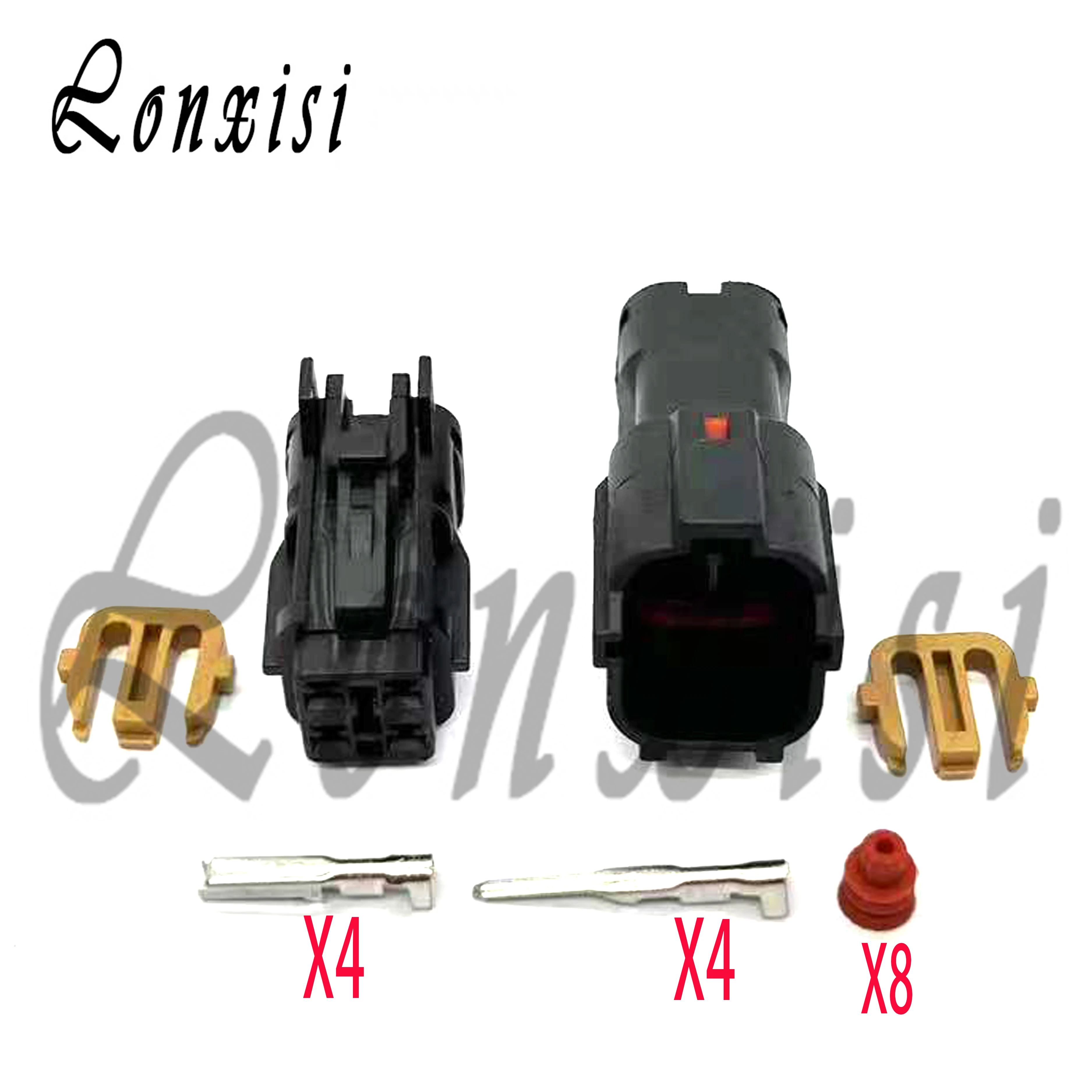 

1/5/10/20 Sets 4 Pin MG640333-5 Kit Black Male Female Waterproof Electrical Auto KET Wiring Connector Plug Socket MG610331-5
